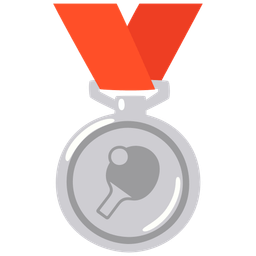 2nd place medal and ping pong