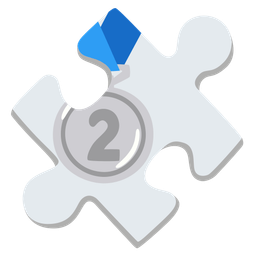 2nd place medal and puzzle piece