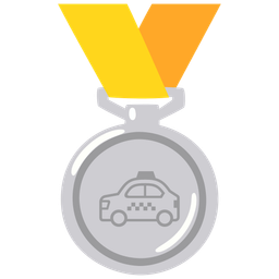 2nd place medal and taxi