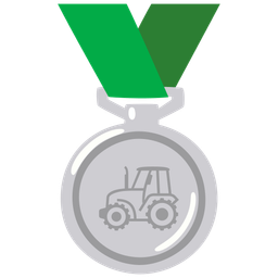 2nd place medal and tractor