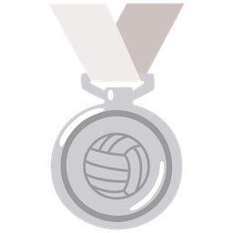2nd place medal and volleyball
