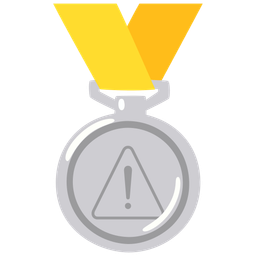 2nd place medal and warning