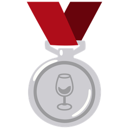 2nd place medal and wine glass