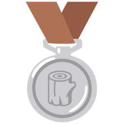 2nd place medal and wood