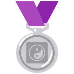 2nd place medal and yin yang
