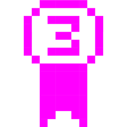 3rd place medal and alien monster