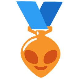 3rd place medal and alien