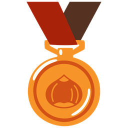 3rd place medal and chestnut