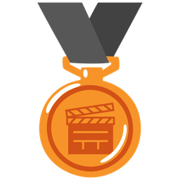 3rd place medal and clapper board