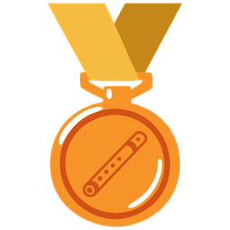 3rd place medal and flute