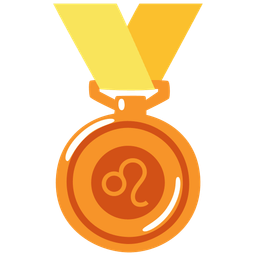 3rd place medal and Leo