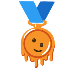 3rd place medal and Melting face