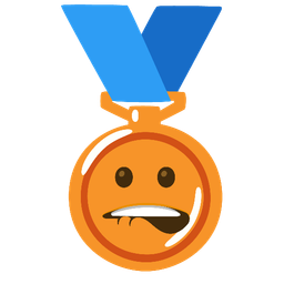 3rd place medal and mouth