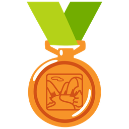 3rd place medal and national park