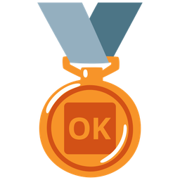 3rd place medal and OK button
