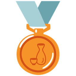 3rd place medal and sake