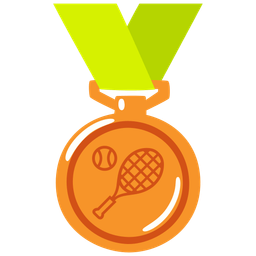 3rd place medal and tennis