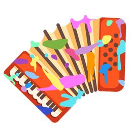 Accordion and Artist palette