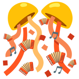 Accordion and Confetti ball