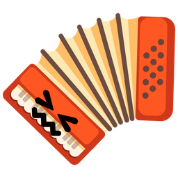 Accordion and Confounded face