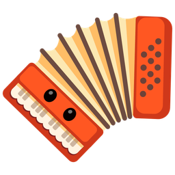 Accordion and Face without mouth