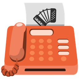 Accordion and Fax machine