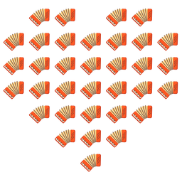 Accordion and Heart suit