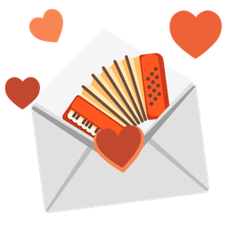 Accordion and Love letter