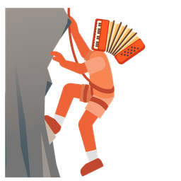 Accordion and Mountain