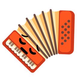 Accordion and Pensive face