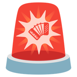 Accordion and Police car light