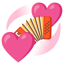 Accordion and Revolving hearts