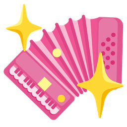 Accordion and Sparkling heart