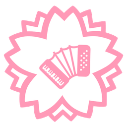 Accordion and White flower