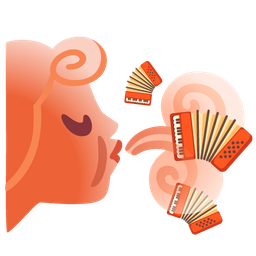 Accordion and Wind face