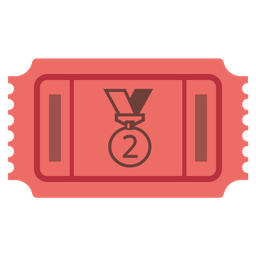 admission tickets and 2nd place medal