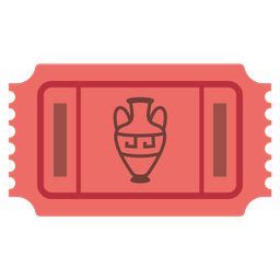 admission tickets and amphora