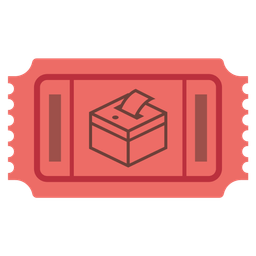 admission tickets and ballot box with ballot