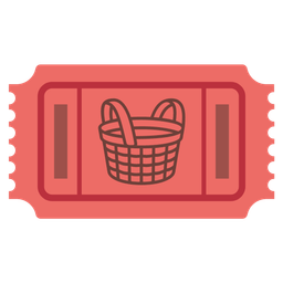 admission tickets and basket