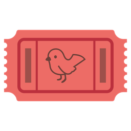 admission tickets and bird