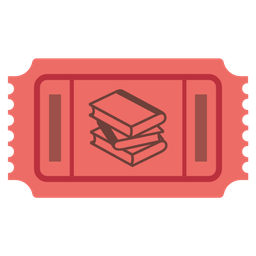 admission tickets and books