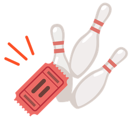 admission tickets and bowling