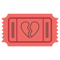 admission tickets and broken heart