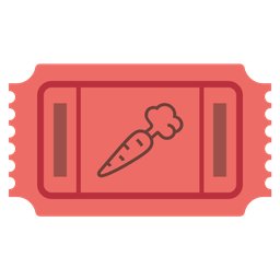 admission tickets and carrot