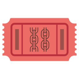 admission tickets and chains