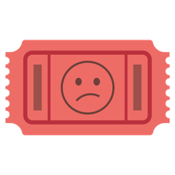 Admission tickets and Confused face