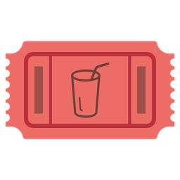 admission tickets and cup with straw