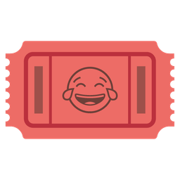 Admission tickets and Face with tears of joy