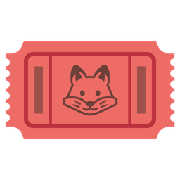 admission tickets and fox