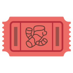 admission tickets and ginger root